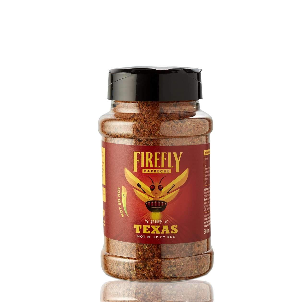 FireFly Barbecue:Texas Hot N'Spicy BBQ Rub,500ml